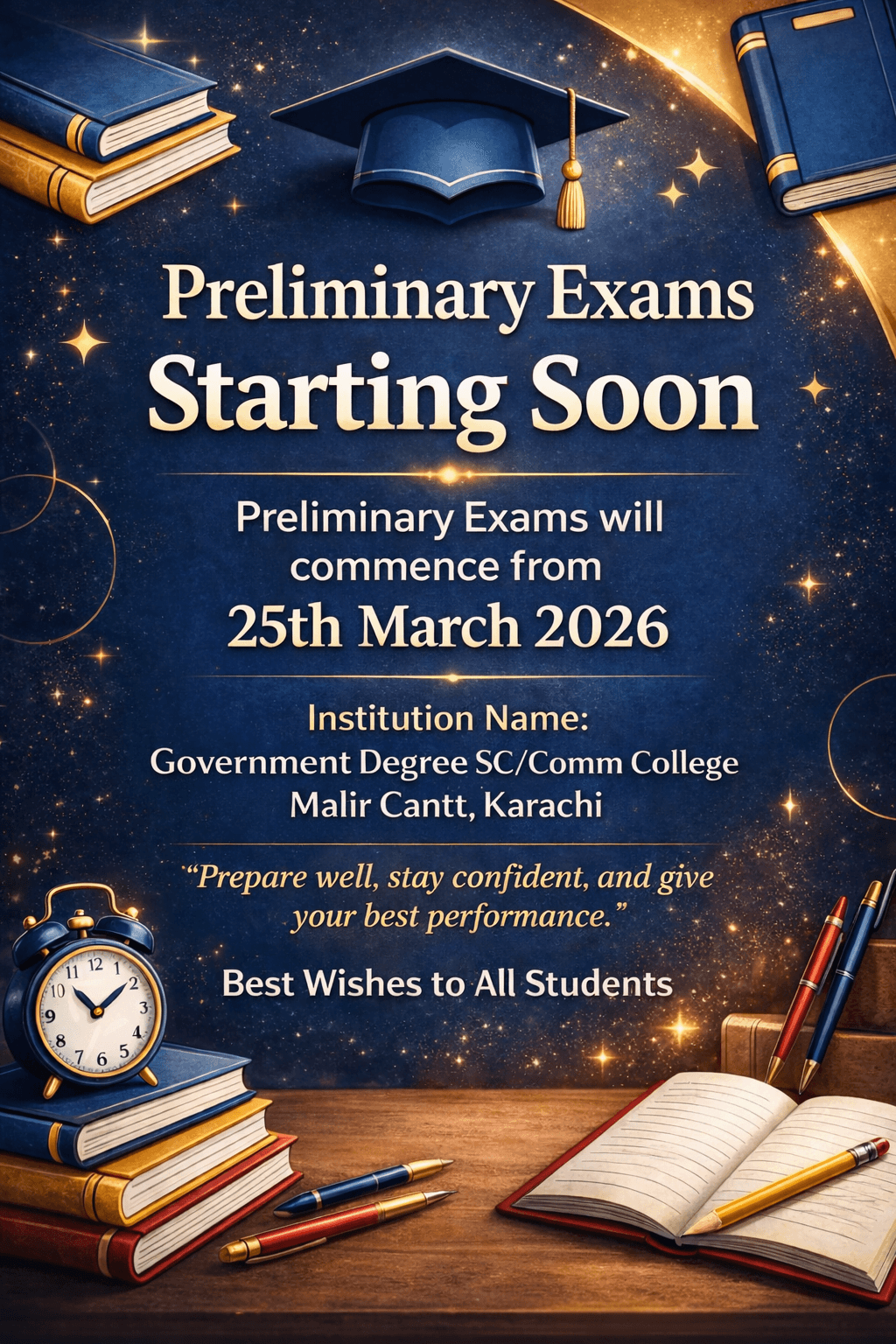 Preliminary Examinations Announcement - Image 1